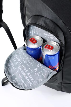 Рюкзак Nitro Daypacker 32 л чорний, ретро, з м'яким відділенням для ноутбука, міський, для школи і туризму