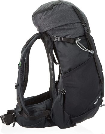 Туристичний рюкзак VAUDE Brenta 36+6 л, водонепроникний, з дощовиком, для жінок і чоловіків, зручний трекінговий рюкзак з органайзером, чорний