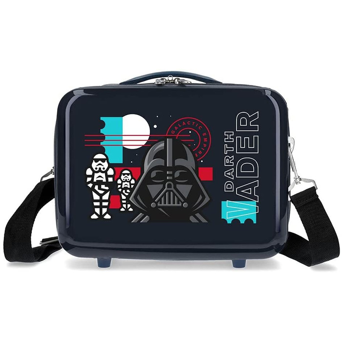 Косметичка Star Wars Galactic Empire, жорсткий ABS пластик, з ремінцем, синя, 29x21x15 см, 9,14 л