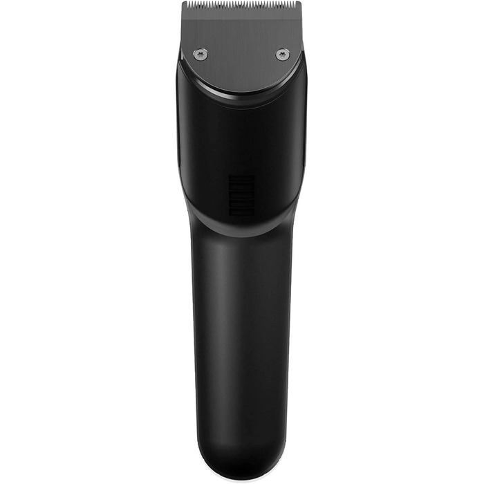 Машинка для стрижки волосся та бороди GRUNDIG ProClub MC 8030 з сенсором BeardCare, титановими лезами, 2 насадками, довгий час роботи, для вологого та сухого використання, темно-матовий хром/червоний