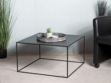 Журнальний стіл HAKU Möbel, чорний, 70x70x40 см, металевий
