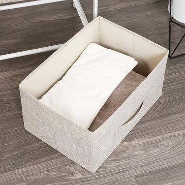Комод для зберігання sogesfurniture з 4 тканинними ящиками, універсальна шафа-органайзер для коридору, спальні, передпокою, 45x30x94 см, бежевий