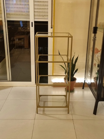 Стелаж Songmics, 40 x 95 x 30 см, золотий