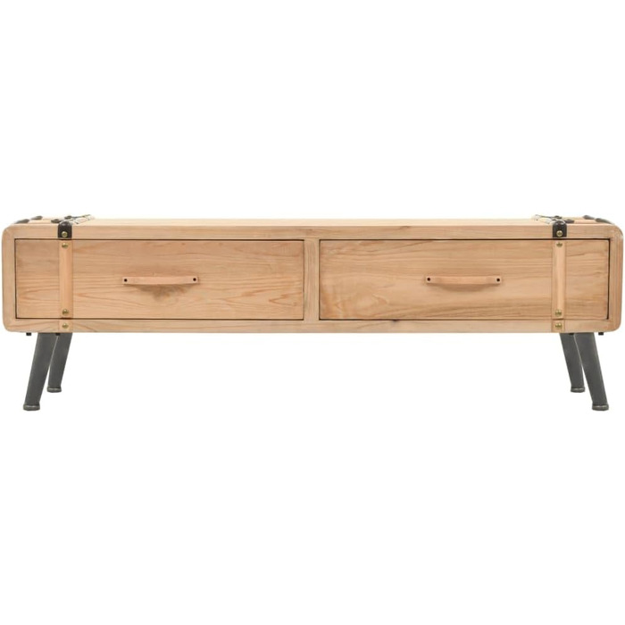 ТВ-тумба з масиву ялиці vidaXL, 120x33x35 см, низький телевізійний стіл, меблі для вітальні