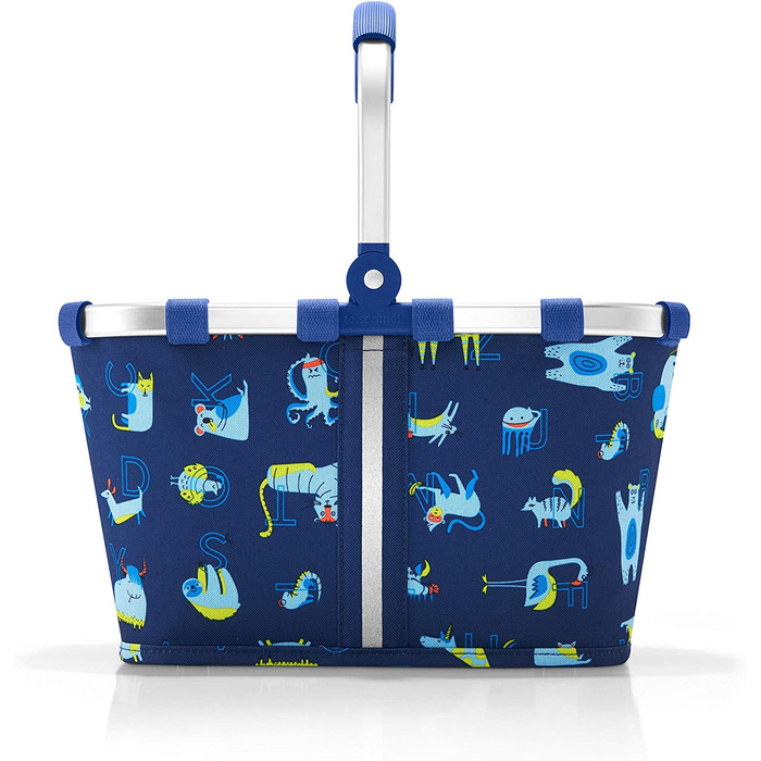 Дитячий кошик reisenthel carrybag XS ABC friends blue – легкий кошик для покупок та іграшок