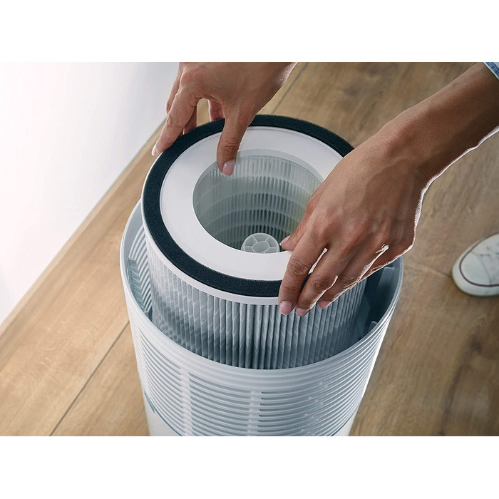 Повітряний очисник Soehnle AirFresh Clean 400 з 4-ступеневою системою очищення, Hepa та вугільним фільтром, UV-C світлом, для алергіків. Запасні фільтри 500 Connect