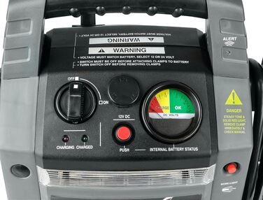 Пусковий пристрій APA 16524 Power Pack 12/24V, бустер для авто 900A, літій-іонний акумулятор, сірий