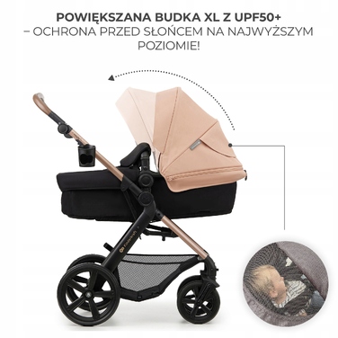 Багатофункціональний візок Kinderkraft Moov 2 3в1, бежевий