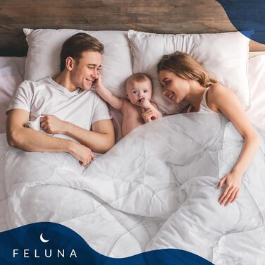 Ковдра зимова Feluna® з верблюжої шерсті, стегане покривало, 155x220 см, 4-сезонна