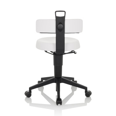 Робочий табурет / балансирне крісло TOP WORK FLEX PU white hjh OFFICE