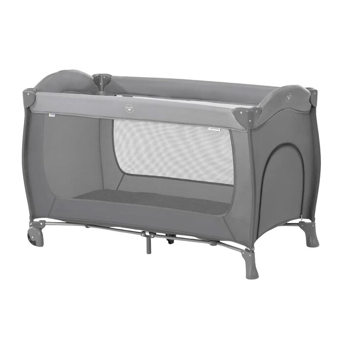 Дитяче дорожнє ліжечко Hauck Sleep N Play Go Plus з колесами, для немовлят та малюків до 15 кг, з чохлом для транспортування, складане, бежеве