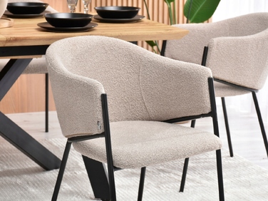 Стілець Mebel-Partner, тканина, бежевий, 1 шт.