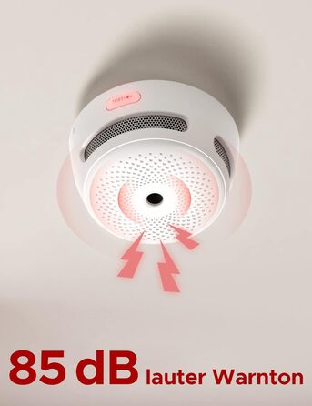Датчик диму X-Sense Wi-Fi, EN14604, з батареєю, сповіщення в додатку, 1 шт.