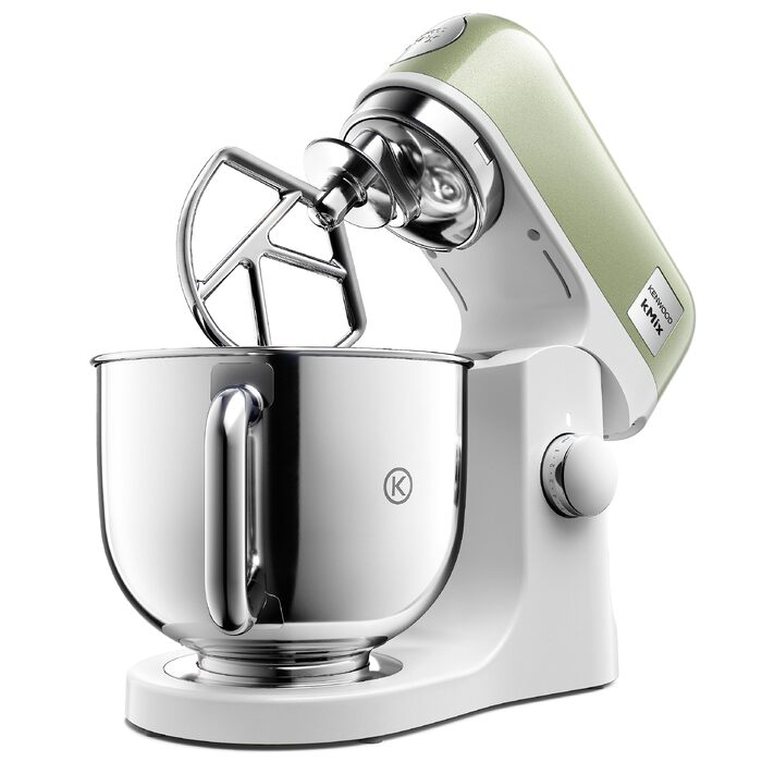 Кухонна машина Kenwood kMix Editions KMX760BC, 1000 Вт, чаша з нержавіючої сталі 5 л, набір для кондитерських виробів та захист від бризок, Зелений металік