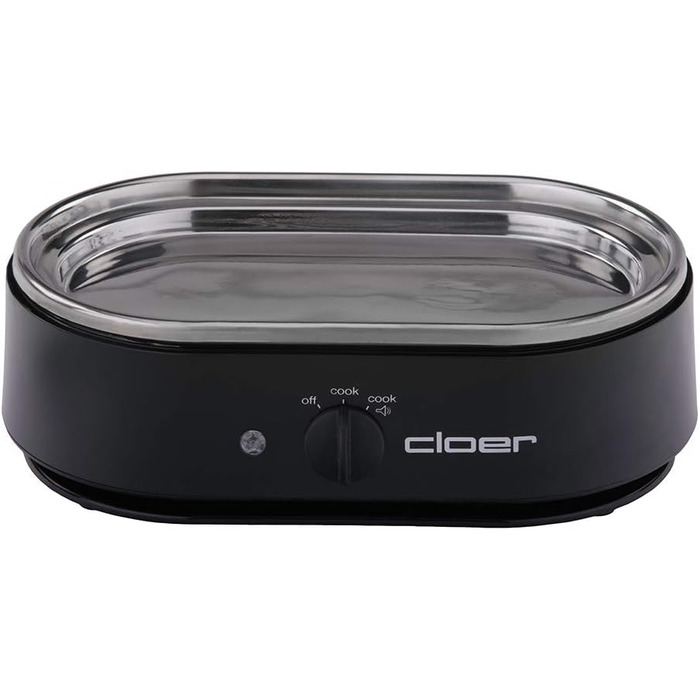 Яйцеварка Cloer 6080, 350 Вт, чорна, з акустичним сигналом
