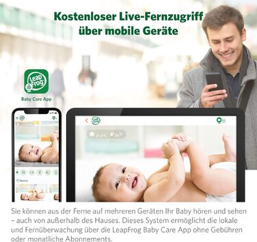 Радіоняня LeapFrog LF2423 з камерою, відеодисплеєм 2.8