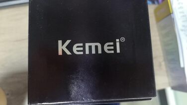 Kemei 2296 професійна машинка для стрижки волосся і бороди, бездротова, T-подібний лезо, USB-зарядка, чорна