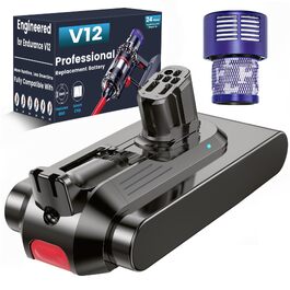 Акумулятор для пилососа Dyson V12 Detect Slim: V12, SV20, SV26, SV30, SV34, SV35, SV46 (965470-01, 394167-1, 386706-85)