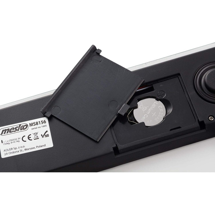 Ваги підлогові Mesko MS8156 з LCD, скляна платформа, до 150 кг, висока точність, автоматичне вимкнення
