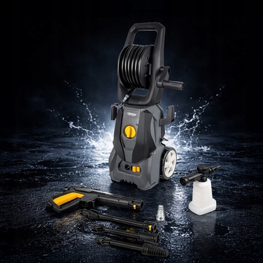 Мийка високого тиску VENOM 1800W, алюмінієвий насос, 140 бар, шланг 5,2 м з котушкою