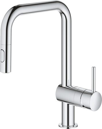 Змішувач кухонний GROHE Minta з висувним душем, 2 режими, 360° поворотний, економія води, для мийки - 32321002