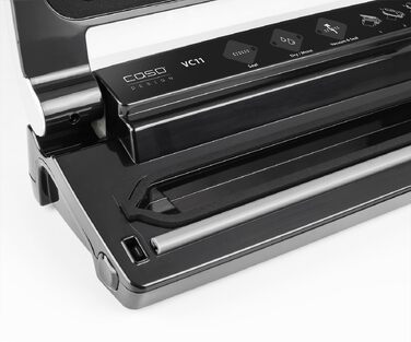 Вакуумний пакувальник CASO 1369 VC11 сріблястий: Збереження свіжості продуктів до 8 разів, 30 см, 10 пакетів
