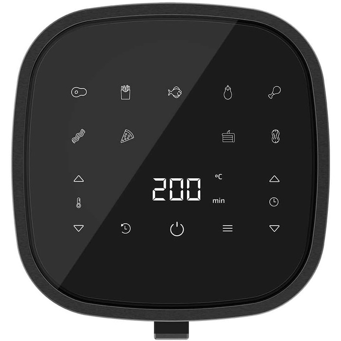 Аерофритюрниця Cecotec Cecofry Fantastik Window 4000, 4 л, з вікном, 1400 Вт, сенсорне керування, 9 програм, чорна