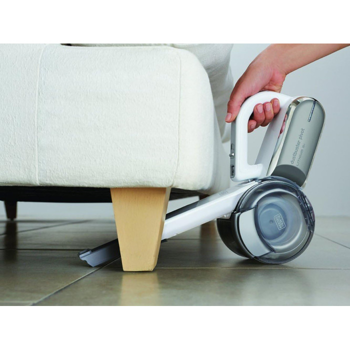 Акумуляторний ручний пилосос BLACK+DECKER Dustbuster Pivot PV1820L 18В, бездротовий, з настінною зарядною станцією, щілинною насадкою та щіткою для меблів