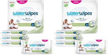 Дитячі вологі серветки WaterWipes Sensitive+ для немовлят та дітей, 99,9% води, 240 шт (12 пачок по 20 шт)