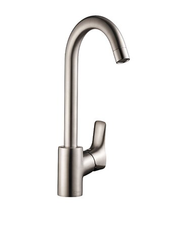 Змішувач для кухні Hansgrohe MySport L, сталевий колір, сірий - 13862800