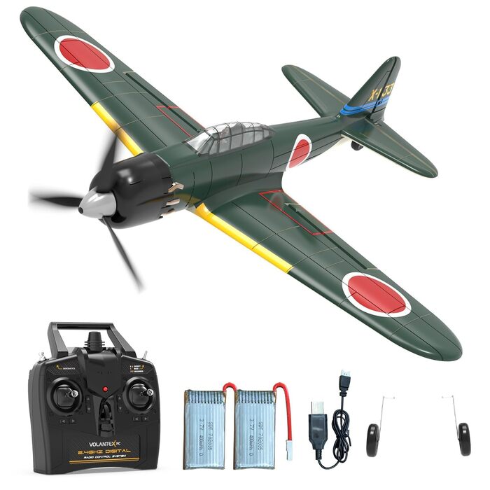 Літак на радіокеруванні VolantexRC 761-5 P51 Mustang RTF 4-канальний, для початківців, зі стабілізацією Xpilot та акробатичними режимами