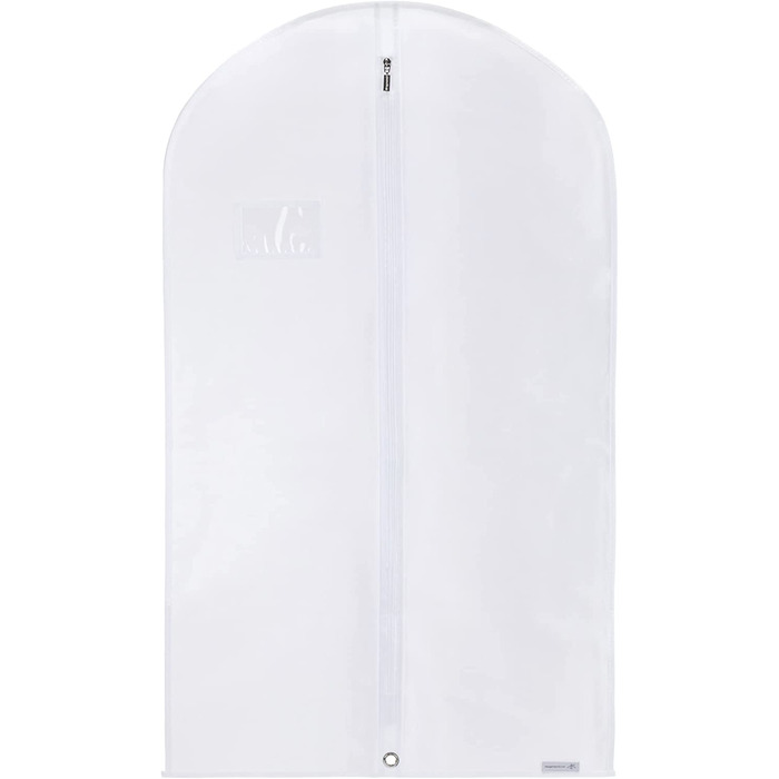Дихаючий чохол для одягу Hangerworld 100 см, білий, з отвором для транспортування, набір 3 шт.