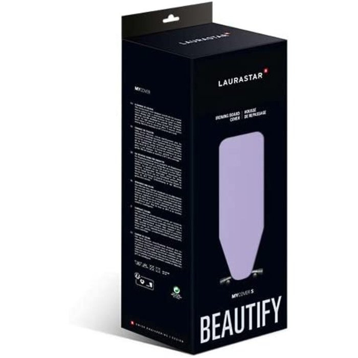 Чохол для прасувальної дошки Laurastar Mycover Mauve, 131x55 см, універсальний, для систем Laurastar, з еластичною стрічкою, легке встановлення, прати в машинці