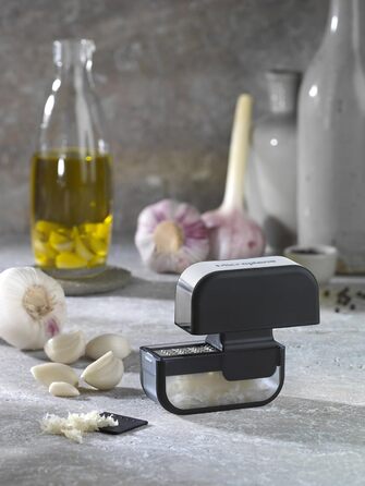 Подрібнювач часнику Microplane з лезом із нержавіючої сталі, чорний, вироблено в США