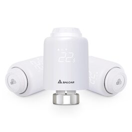 SALCAR Smartes WiFi термостати для радіаторів TRV603 – програмований термостат опалення, сумісний з Alexa та Google Assistant, Tuya Smart, без шлюзу (3 шт)
