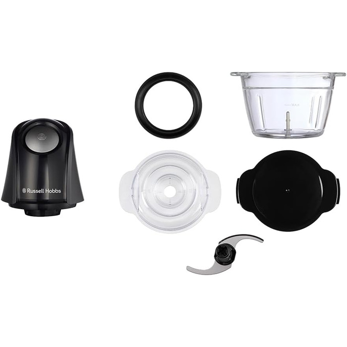 Подрібнювач кухонний електричний Russell Hobbs Mini Zerkleinerer 1л, сталь, 350W, чорний матовий 27131-56