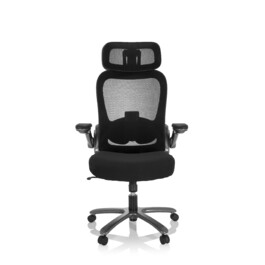 Надміцне крісло / офісне крісло INSTRUCTOR T I PRO Titan XXL сітка тканина / тканина чорна hjh OFFICE