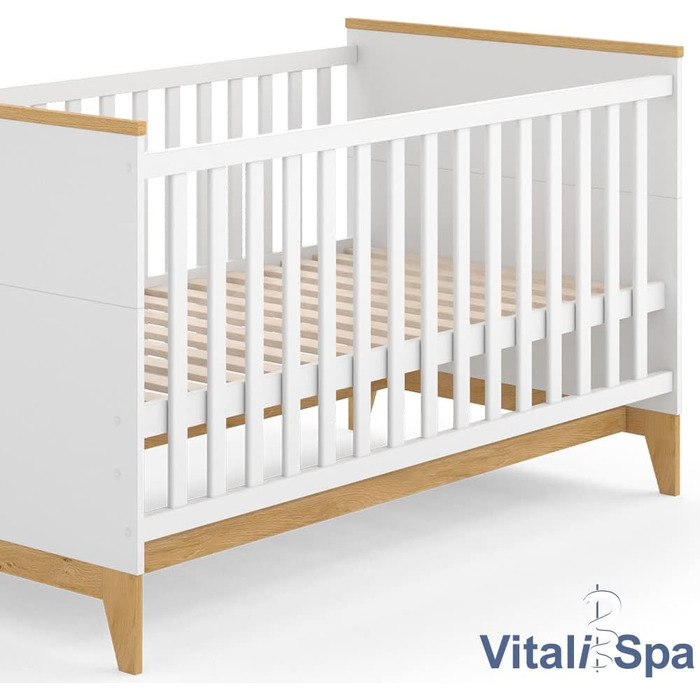 Дитяче ліжко VitaliSpa Malia, кашеміровий дуб, 143.2x81 см