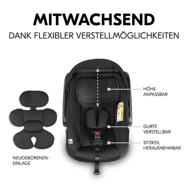 Дитяча коляска 3в1 Hauck Shop N Care Travel Set Olive - Buggy, люлька, автокрісло i-Size, підстаканник, SPF 50+, регульована спинка, складна
