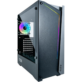 Комп'ютерний корпус AZZA Apollo 430B-DF2 чорний/сірий, загартоване скло, ATX Mid-Tower