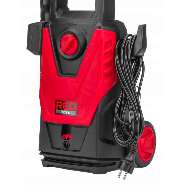 Мийка високого тиску RED TECHNIC 1600 Вт, алюмінієвий насос, 120 бар, 5 м