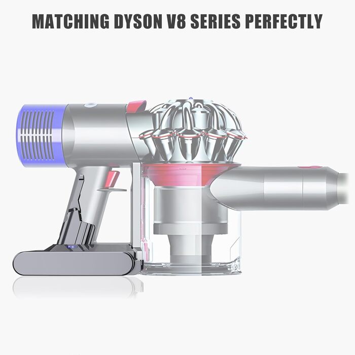 Акумулятор Vunzo 6000mAh для пилососа Dyson Animal Absolute Motörhead Fluffy V8 (2 фільтри в комплекті)