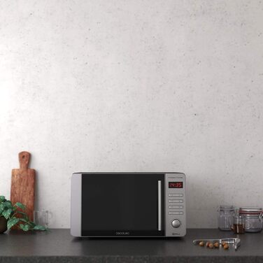 Мікрохвильова піч Cecotec Proclean 5010 Inox Wave, 20 л, 1150 Вт, з грилем, технологія 3DWave, LED-дисплей, нержавіюча сталь