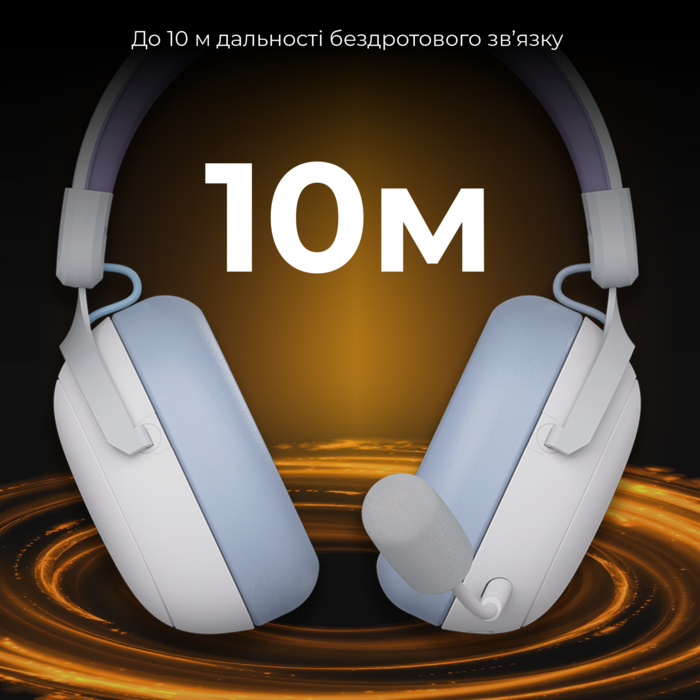 Бездротова ігрова гарнітура Ajazz AHM08 MAX Purple White Blue (AHM08-MAX-PWB)