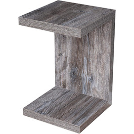 Журнальний стіл levandeo Coco 32x32x50 см, чорний, вінтаж, дерев'яний, shabby chic, для вітальні, без складання