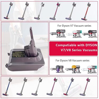 Адаптер EIN18V7V8 для пилососа Dyson V7/V8, перехідник для акумулятора Einhell 18V PXC, заміна батареї, без акумулятора