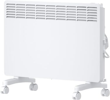 Електричний конвектор STIEBEL ELTRON 2 кВт, енергоощадний, для 25 м², з електронним керуванням, дисплеєм, колесами, білий, TÜV сертифікат