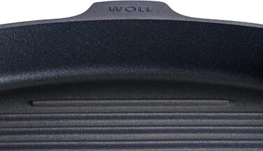 Сковорода-гриль Woll Diamond Lite 28x28 см з антипригарним покриттям, квадратна, з рифленим дном, знімна ручка, для газових, електричних, склокерамічних та галогенових плит, не для індукції
