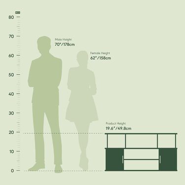 Furinno JAYA велика ТВ-тумба для телевізорів до 55 дюймів, біла/чорна, з нержавіючої сталі