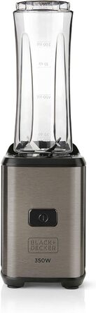 Блендер BLACK+DECKER BXJBA350E 1,5 л, 4 леза, імпульсний режим, пластикова чаша, легке очищення, сірий